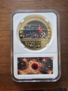 Michael Jordan Most Valuable Player - "I'm Back" Gold Coin - Dunk Contest